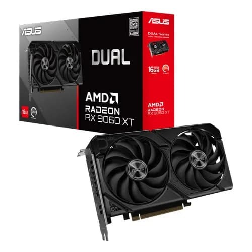 Asus Dual RX 9060 XT 16GB GDDR6 Graphics Card Asus Dual RX 9060 XT 16GB GDDR6 Graphics Card