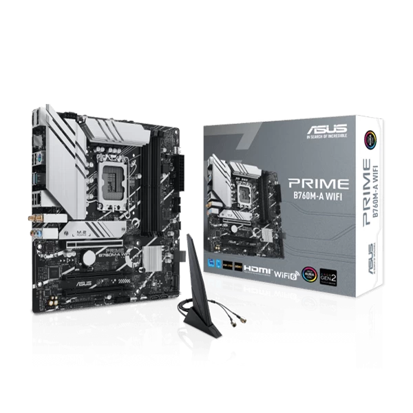 Asus Prime B760M-A WIFI Motherboard Supports Intel 12th, 13th & 14th Gen Processors Asus Prime B760M-A WIFI Motherboard Supports Intel 12th, 13th & 14th Gen Processors