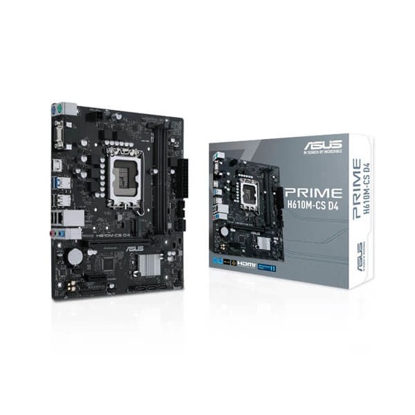 Asus Prime H610M-CS D4 Intel Motherboard Supports Intel 12th, 13th & 14th Gen Processors Asus Prime H610M-CS D4 Intel Motherboard Supports Intel 12th, 13th & 14th Gen Processors