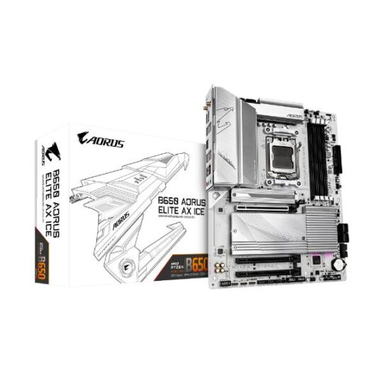 Gigabyte B650 Aorus Elite AX ICE AMD AM5 LGA 1718 ATX Motherboard Gigabyte B650 Aorus Elite AX ICE AMD AM5 LGA 1718 ATX Motherboard