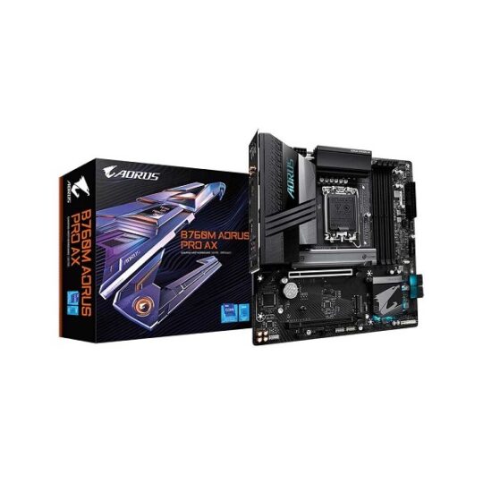 Gigabyte B760m Aorus Pro Ax Ddr5 Intel 12th And 13th Gen Support Lga 1700 Micro-atx Motherboard Supports Intel 12th, 13th & 14th Gen Processors Gigabyte B760m Aorus Pro Ax Ddr5 Intel 12th And 13th Gen Support Lga 1700 Micro-atx Motherboard Supports Intel 12th, 13th & 14th Gen Processors
