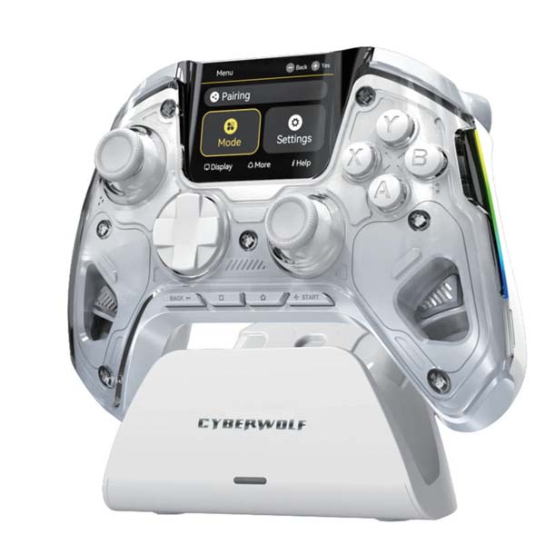 Cyberwolf Vision Alpha Gaming Wireless Controller with Screen Cyberwolf Vision Alpha Gaming Wireless Controller with Screen