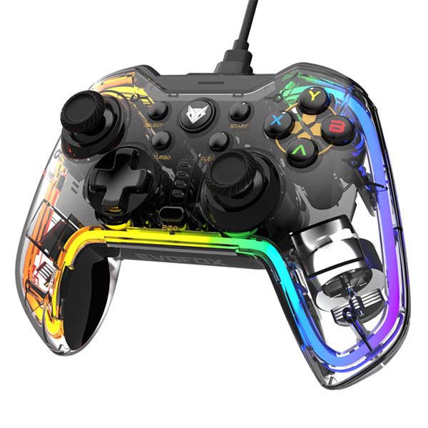EvoFox Elite X RGB Wired Gaming Controller for PC – (Transparent) EvoFox Elite X RGB Wired Gaming Controller for PC – (Transparent)