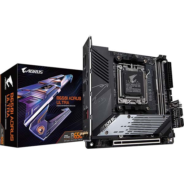 GIGABYTE B650I Aorus Ultra AM5 AMD B650 SATA 6Gb/s Mini ITX Motherboard GIGABYTE B650I Aorus Ultra AM5 AMD B650 SATA 6Gb/s Mini ITX Motherboard