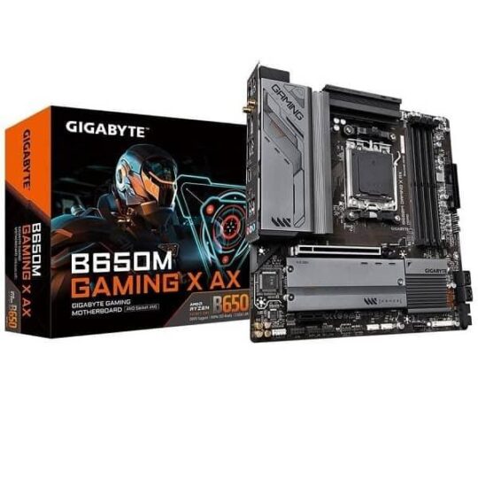 Gigabyte B650M Gaming X AX AMD 7000 Series AM5 (Wi-Fi) Motherboard Gigabyte B650M Gaming X AX AMD 7000 Series AM5 (Wi-Fi) Motherboard