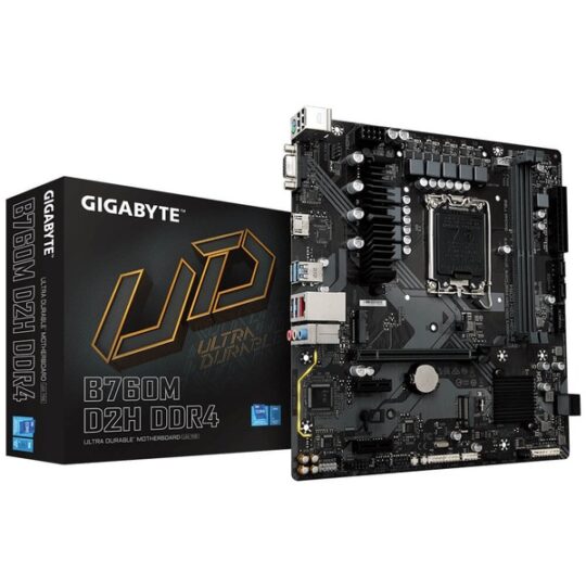 GIGABYTE B760M D2H DDR4 (rev. 1.0) Intel Motherboard Supports Intel 12th, 13th & 14th Gen Processors GIGABYTE B760M D2H DDR4 (rev. 1.0) Intel Motherboard Supports Intel 12th, 13th & 14th Gen Processors