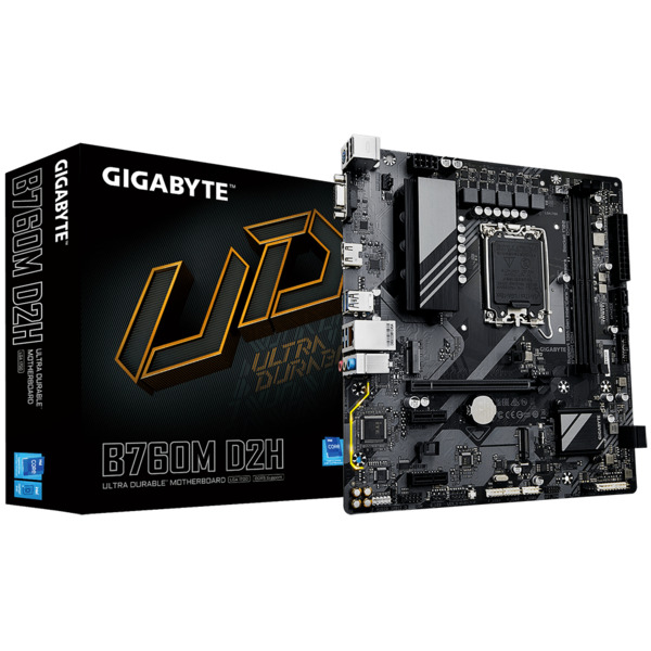 Gigabyte B760m D2h Ddr5 Motherboard Supports Intel 12th, 13th & 14th Gen Processors Gigabyte B760m D2h Ddr5 Motherboard Supports Intel 12th, 13th & 14th Gen Processors