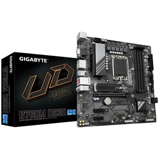 Gigabyte B760m Ds3h Ddr5 Intel 13th And 12th Gen Lga 1700 M-atx Motherboard Supports Intel 12th, 13th & 14th Gen Processors Gigabyte B760m Ds3h Ddr5 Intel 13th And 12th Gen Lga 1700 M-atx Motherboard Supports Intel 12th, 13th & 14th Gen Processors