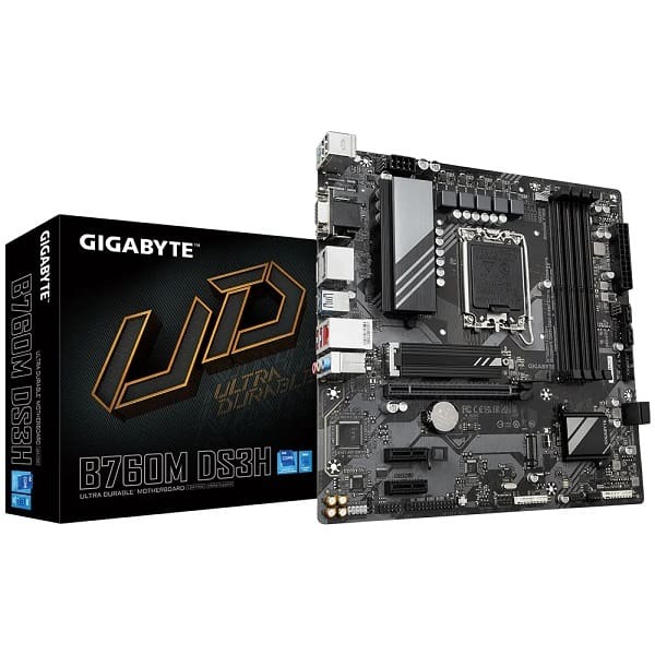Gigabyte B760m Ds3h Ddr5 Intel 13th And 12th Gen Lga 1700 M-atx Motherboard Supports Intel 12th, 13th & 14th Gen Processors Gigabyte B760m Ds3h Ddr5 Intel 13th And 12th Gen Lga 1700 M-atx Motherboard Supports Intel 12th, 13th & 14th Gen Processors