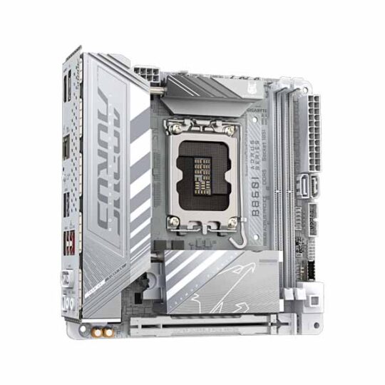 GIGABYTE B860I AORUS PRO ICE LGA 1851 Mini-ITX Motherboard (White) GIGABYTE B860I AORUS PRO ICE LGA 1851 Mini-ITX Motherboard (White)