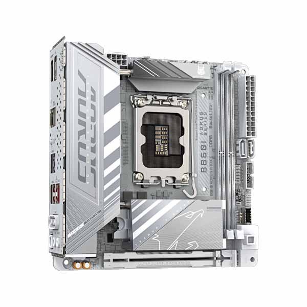 GIGABYTE B860I AORUS PRO ICE LGA 1851 Mini-ITX Motherboard (White) GIGABYTE B860I AORUS PRO ICE LGA 1851 Mini-ITX Motherboard (White)