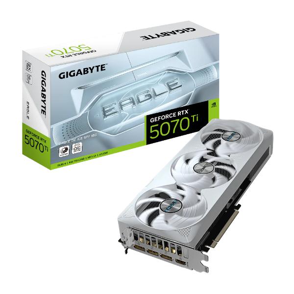 GIGABYTE RTX 5070 Ti Eagle Ice SFF OC White 16GB Nvidia Graphic Card GIGABYTE RTX 5070 Ti Eagle Ice SFF OC White 16GB Nvidia Graphic Card