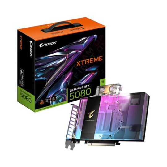 Gigabyte AORUS GeForce RTX 5080 Xtreme Waterforce WB 16GB GDDR7 Graphics Card Gigabyte AORUS GeForce RTX 5080 Xtreme Waterforce WB 16GB GDDR7 Graphics Card