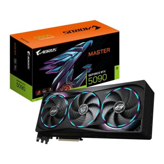 Gigabyte AORUS GeForce RTX 5090 Master 32GB GDDR7 Graphics Card Gigabyte AORUS GeForce RTX 5090 Master 32GB GDDR7 Graphics Card