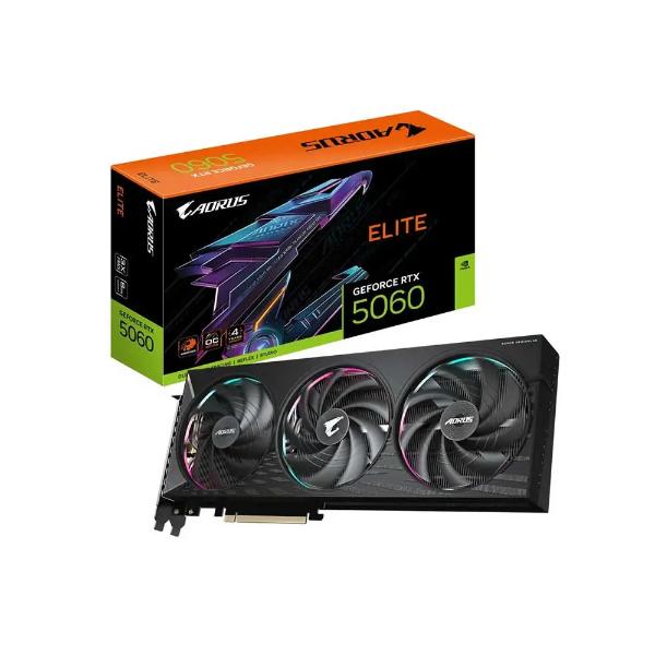 Gigabyte Aorus RTX 5060 Elite 8Gb GDDR7 Graphics Card Gigabyte Aorus RTX 5060 Elite 8Gb GDDR7 Graphics Card
