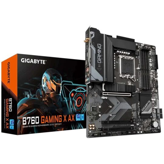 Gigabyte B760 GAMING X AX (WiFi) Intel Motherboard Supports Intel 12th, 13th & 14th Gen Processors Gigabyte B760 GAMING X AX (WiFi) Intel Motherboard Supports Intel 12th, 13th & 14th Gen Processors