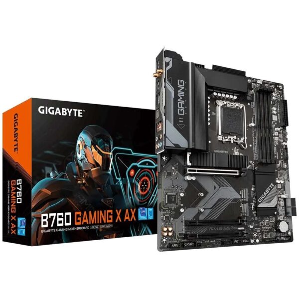 Gigabyte B760 GAMING X AX (WiFi) Intel Motherboard Supports Intel 12th, 13th & 14th Gen Processors Gigabyte B760 GAMING X AX (WiFi) Intel Motherboard Supports Intel 12th, 13th & 14th Gen Processors