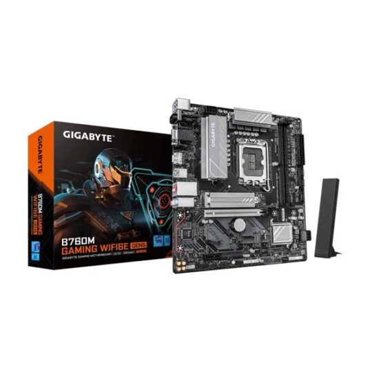Gigabyte B760M GAMING WIFI6E GEN5 Micro ATX LGA1700 Motherboard Gigabyte B760M GAMING WIFI6E GEN5 Micro ATX LGA1700 Motherboard