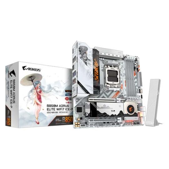 Gigabyte B850M AORUS ELITE WIFI7 ICE-P M-ATX Motherboard Gigabyte B850M AORUS ELITE WIFI7 ICE-P M-ATX Motherboard