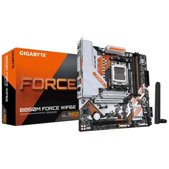 Gigabyte B850M FORCE WIFI6E (rev. 1.0) M-ATX Motherboard Gigabyte B850M FORCE WIFI6E (rev. 1.0) M-ATX Motherboard