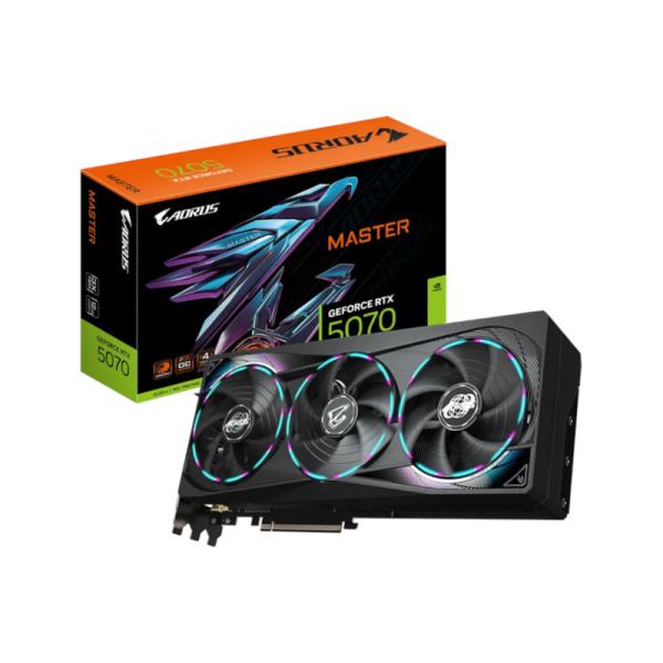 Gigabyte GeForce RTX 5070 AORUS MASTER 12G Graphics Card Gigabyte GeForce RTX 5070 AORUS MASTER 12G Graphics Card