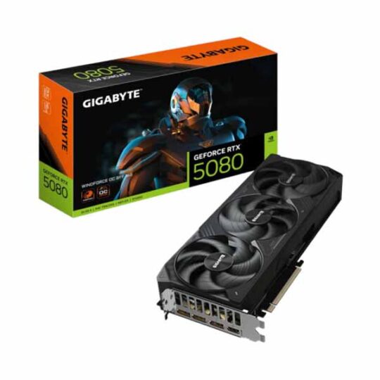 Gigabyte GeForce RTX 5080 Windforce OC SFF 16GB GDDR7 Graphics Card Gigabyte GeForce RTX 5080 Windforce OC SFF 16GB GDDR7 Graphics Card