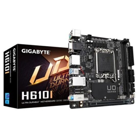 Gigabyte H610I DDR5 (rev. 1.0) Intel Motherboard Supports Intel 12th, 13th & 14th Gen Processors Gigabyte H610I DDR5 (rev. 1.0) Intel Motherboard Supports Intel 12th, 13th & 14th Gen Processors