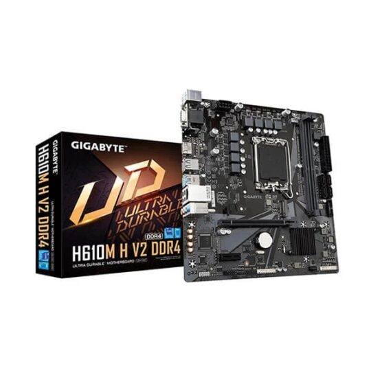 Gigabyte H610M H V2 DDR4 (rev. 1.0) Motherboard Supports Intel 12th, 13th & 14th Gen Processors Gigabyte H610M H V2 DDR4 (rev. 1.0) Motherboard Supports Intel 12th, 13th & 14th Gen Processors