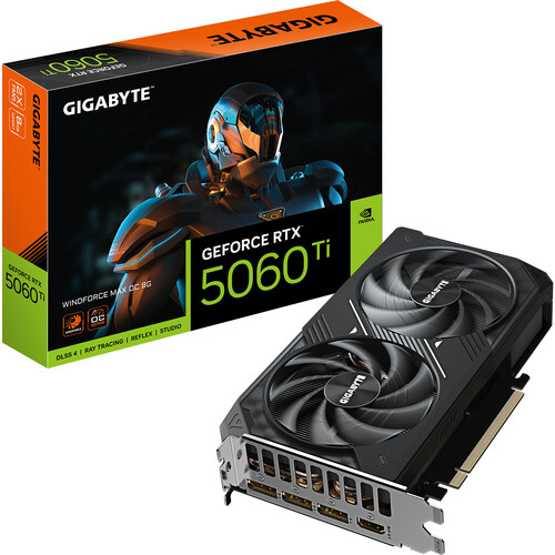 Gigabyte RTX 5060 Ti 8GB WINDFORCE MAX OC Graphics Card Gigabyte RTX 5060 Ti 8GB WINDFORCE MAX OC Graphics Card