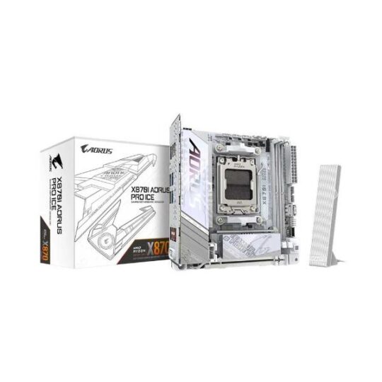 Gigabyte X870I Aorus Pro Ice AM5 Mini ITX Motherboard Gigabyte X870I Aorus Pro Ice AM5 Mini ITX Motherboard