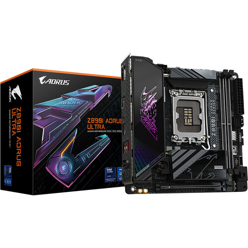 Gigabyte Z890I AORUS ULTRA LGA 1851 Mini-ITX Motherboard (Matte Black) Gigabyte Z890I AORUS ULTRA LGA 1851 Mini-ITX Motherboard (Matte Black)