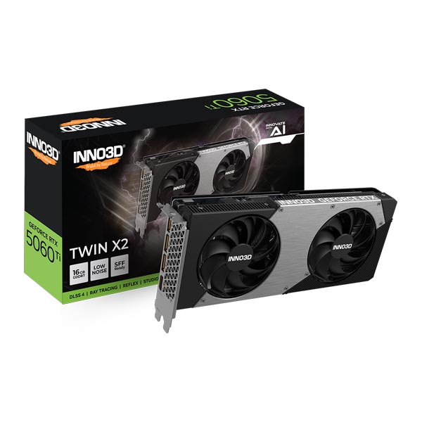 INNO3D GeForce RTX 5060 Ti 16GB TWIN X2 Graphics Card INNO3D GeForce RTX 5060 Ti 16GB TWIN X2 Graphics Card