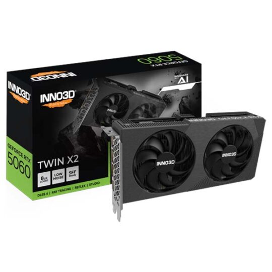 INNO3D GeForce RTX 5060 Twin X2 8GB GDDR7 Graphics Card INNO3D GeForce RTX 5060 Twin X2 8GB GDDR7 Graphics Card