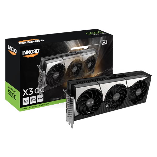 INNO3D GeForce RTX 5090 X3 OC 32Gb GDDR7 Graphics Card INNO3D GeForce RTX 5090 X3 OC 32Gb GDDR7 Graphics Card