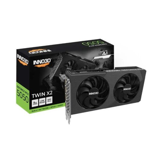 INNO3D RTX 5050 Twin X2 8GB GDDR6 Graphics Card INNO3D RTX 5050 Twin X2 8GB GDDR6 Graphics Card