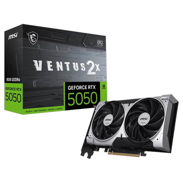 MSI GeForce RTX 5050 8G VENTUS 2X OC Graphics Card MSI GeForce RTX 5050 8G VENTUS 2X OC Graphics Card
