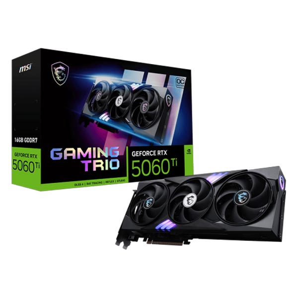 MSI GeForce RTX 5060 Ti 16G GAMING TRIO OC Graphics Card MSI GeForce RTX 5060 Ti 16G GAMING TRIO OC Graphics Card