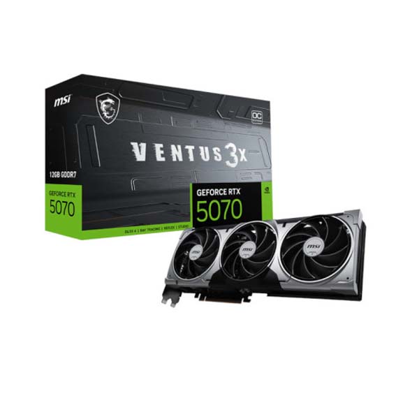 MSI GeForce RTX 5070 Ventus 3X OC 12GB GDDR7 Graphic Card MSI GeForce RTX 5070 Ventus 3X OC 12GB GDDR7 Graphic Card
