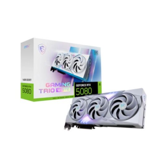 MSI GeForce RTX 5080 16G GAMING TRIO OC WHITE Graphics Card MSI GeForce RTX 5080 16G GAMING TRIO OC WHITE Graphics Card