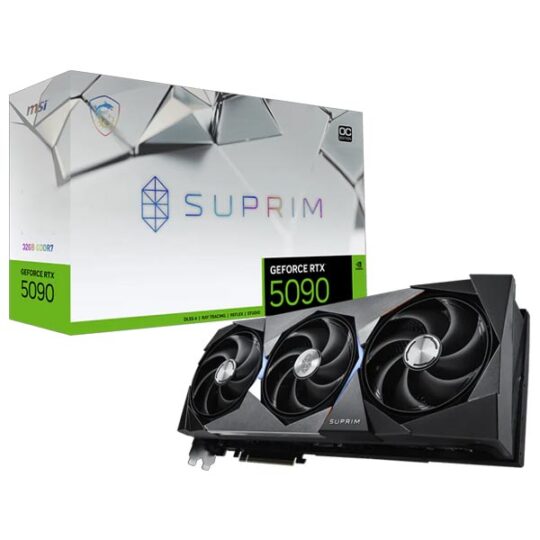 MSI GeForce RTX 5090 Suprim OC 32GB Graphic Card MSI GeForce RTX 5090 Suprim OC 32GB Graphic Card