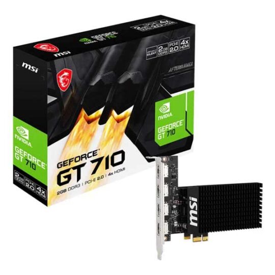 MSI GT 710 2GD3H 4HDMI 2GB Graphic Card MSI GT 710 2GD3H 4HDMI 2GB Graphic Card