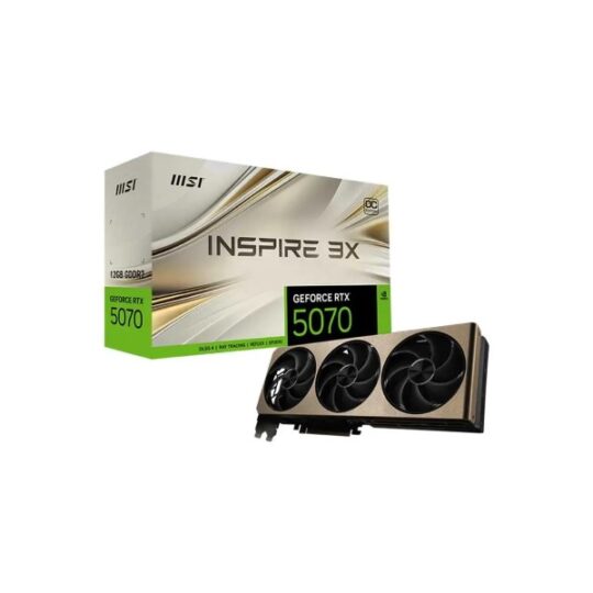 MSI RTX 5070 Inspire 3X OC 12GB GDDR7 Graphic Card MSI RTX 5070 Inspire 3X OC 12GB GDDR7 Graphic Card