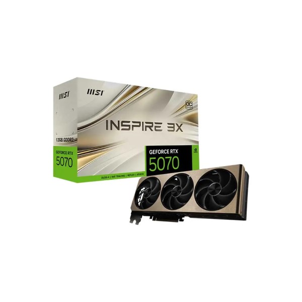 MSI RTX 5070 Inspire 3X OC 12GB GDDR7 Graphic Card MSI RTX 5070 Inspire 3X OC 12GB GDDR7 Graphic Card