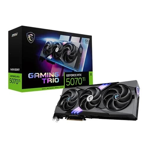 MSI RTX 5070 Ti Gaming Trio OC 16GB GDDR7 Graphics Card MSI RTX 5070 Ti Gaming Trio OC 16GB GDDR7 Graphics Card