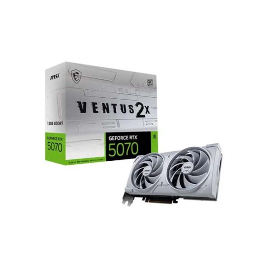 MSI RTX 5070 Ventus 2X OC White 12GB GDDR7 Graphics Card MSI RTX 5070 Ventus 2X OC White 12GB GDDR7 Graphics Card
