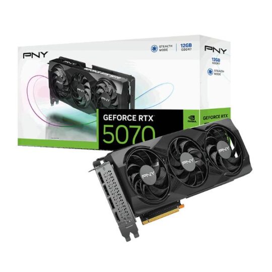 PNY RTX 5070 Triple Fan 12GB GDDR7 Graphics Card (VCG507012TFXPB1) PNY RTX 5070 Triple Fan 12GB GDDR7 Graphics Card (VCG507012TFXPB1)