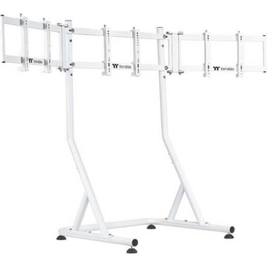 Thermaltake Triple Racing Monitor Stand (White) Thermaltake Triple Racing Monitor Stand (White)