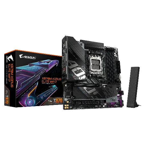 GIGABYTE X870M AORUS Elite WIFI7 AMD AM5 Motherboard GIGABYTE X870M AORUS Elite WIFI7 AMD AM5 Motherboard