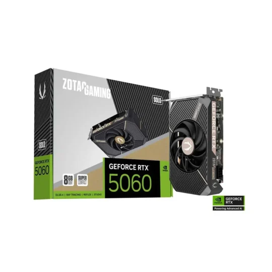 ZOTAC RTX 5060 Solo 8GB GDDR7 Graphics Card ZOTAC RTX 5060 Solo 8GB GDDR7 Graphics Card