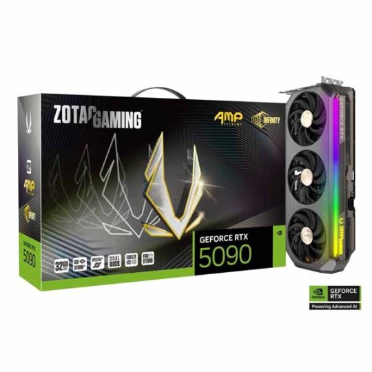 Zotac Gaming GeForce RTX 5090 AMP Extreme Infinity 32GB GDDR7 Graphics Card Zotac Gaming GeForce RTX 5090 AMP Extreme Infinity 32GB GDDR7 Graphics Card